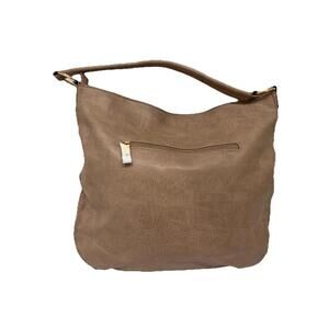 Calin Collection Beige Peta Approved Slouchy Hobo Bag NWOT